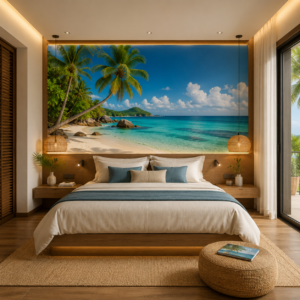 tete de lit plage caraibe