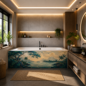 Tablier baignoire mer