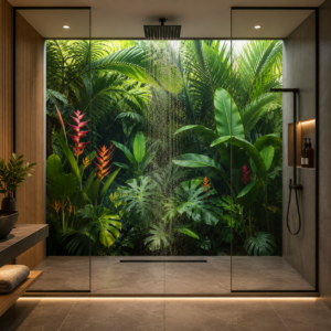 Panneau douche tropical 001