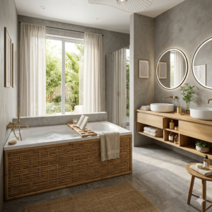 Tablier baignoire bambou 001
