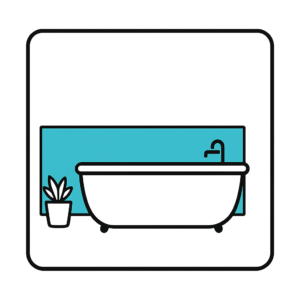 Credence personnalisee baignoire